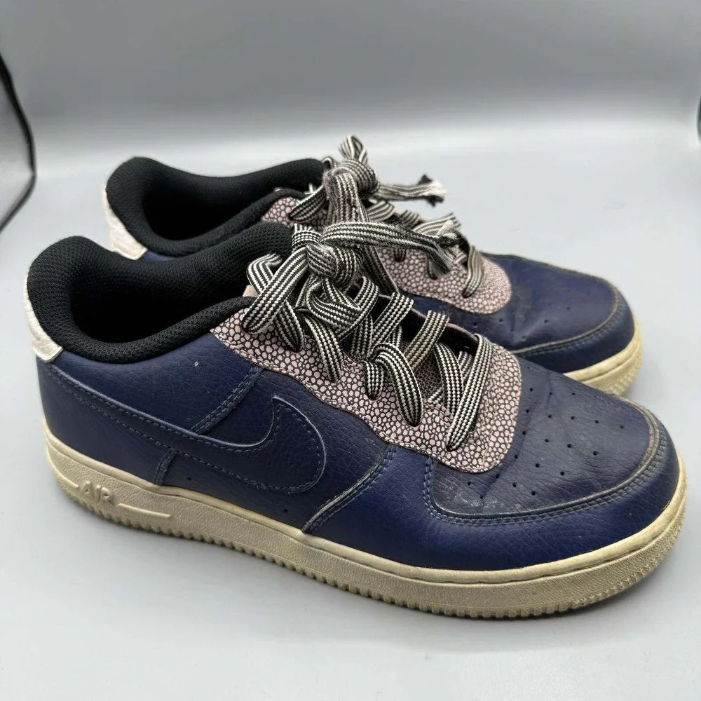 Nike Air Force 1 LV8 4‎ Sneaker Shoes Youth 5.5Y Midnight Navy CN5715-400